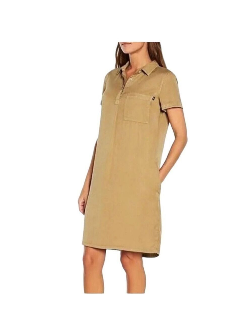 Gap Tencil Shirt Dress In Tannin Size L